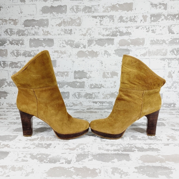 Ugg Dandelion Chestnut Brown Suede Winter Ankle Boots V406 - Picture 5 of 10